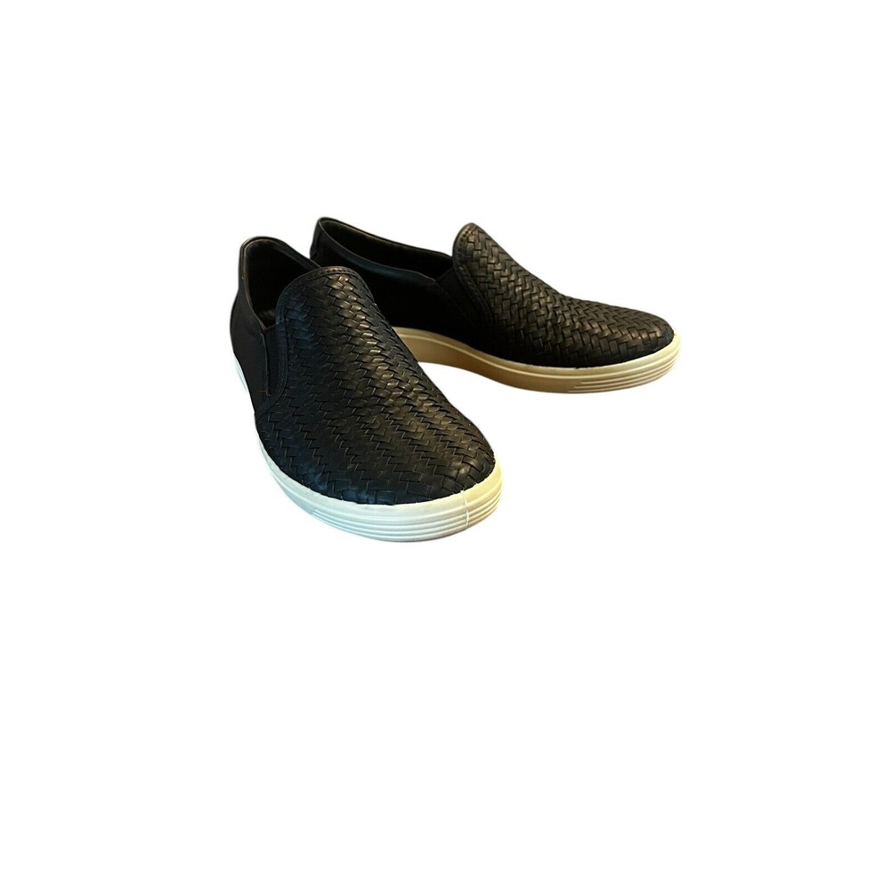 Ecco Women’s Shoes US 7  Soft 7 Woven Leather Slip On Sneakers